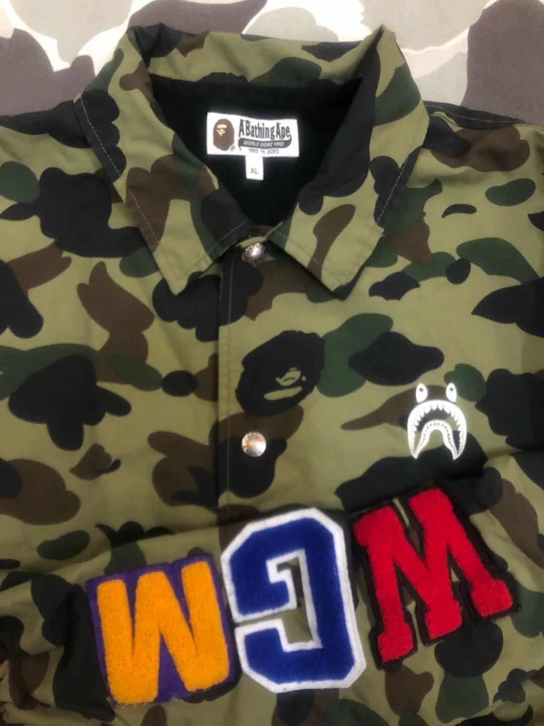 Bape Bape Green Shark Jacket Outerwear Size US XL / EU 56 / 4 - 3 Thumbnail