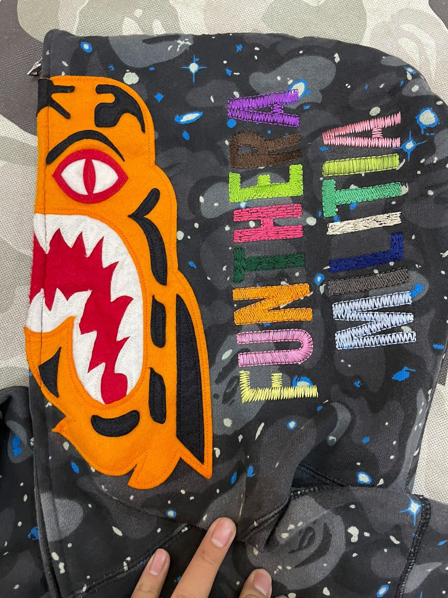 Bape Bape Shark Sweatshirt Pullover Size US XL / EU 56 / 4 - 4 Thumbnail