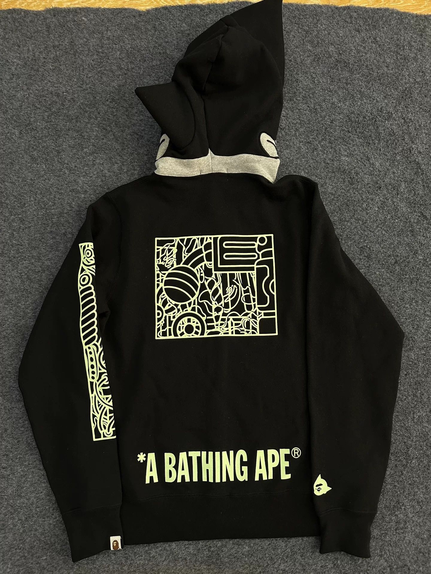 Bape Bape Multi Shark Sweatshirt Pullover Size US L / EU 52-54 / 3 - 2 Thumbnail