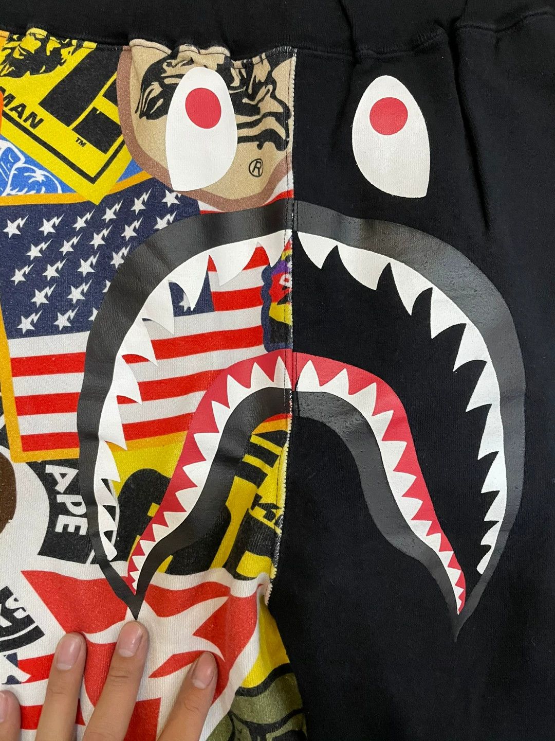 Bape Bape X Shark Denim Designer Casual Size US 34 / EU 50 - 3 Thumbnail