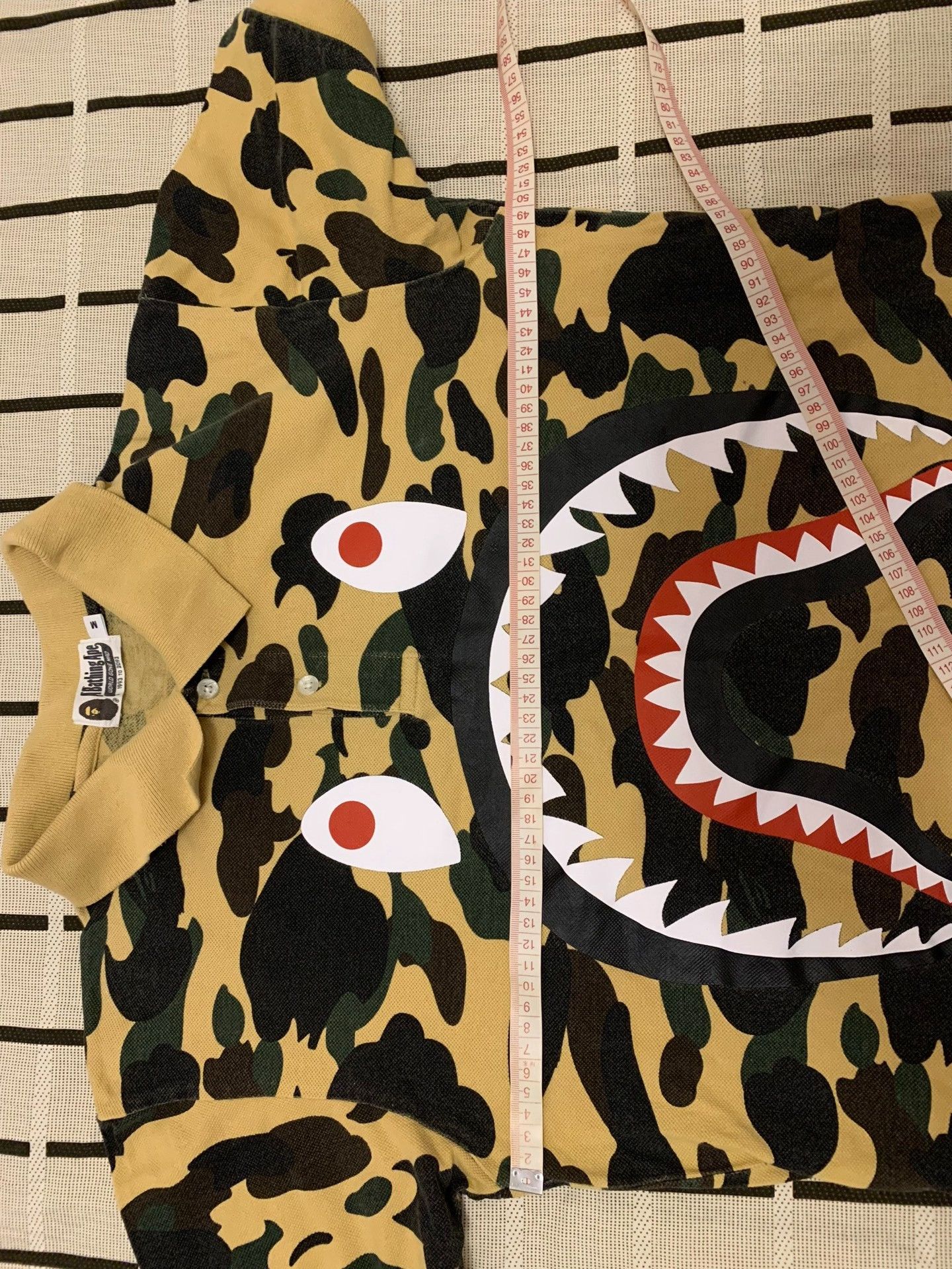 Bape Bape Shark Yellow T-Shirt M Men Size US M / EU 48-50 / 2 - 8 Thumbnail