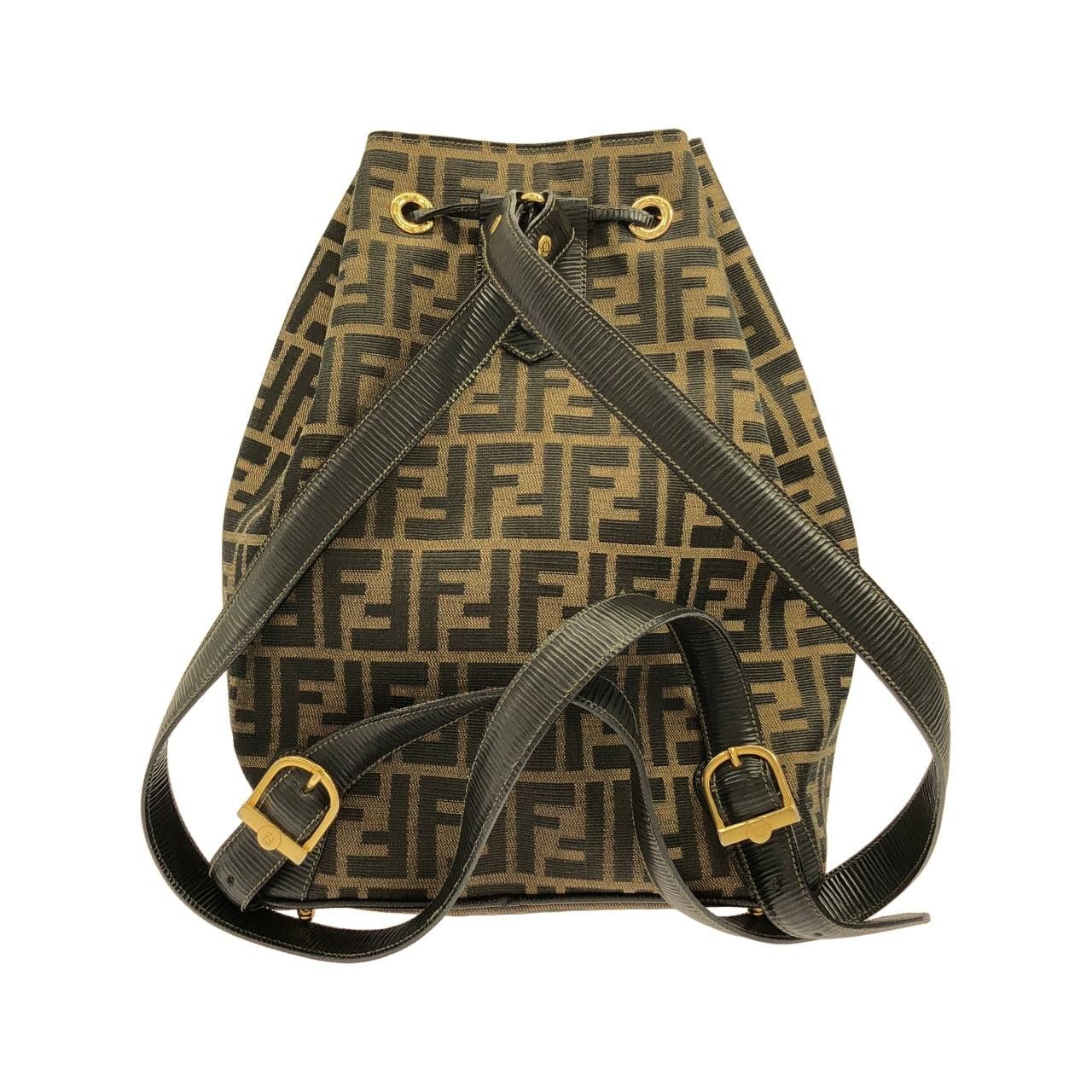 Fendi Fendi Fendi Canvas Leather Backpack Leather Backpack DUTY FREE for USA Size ONE SIZE - 2 Thumbnail