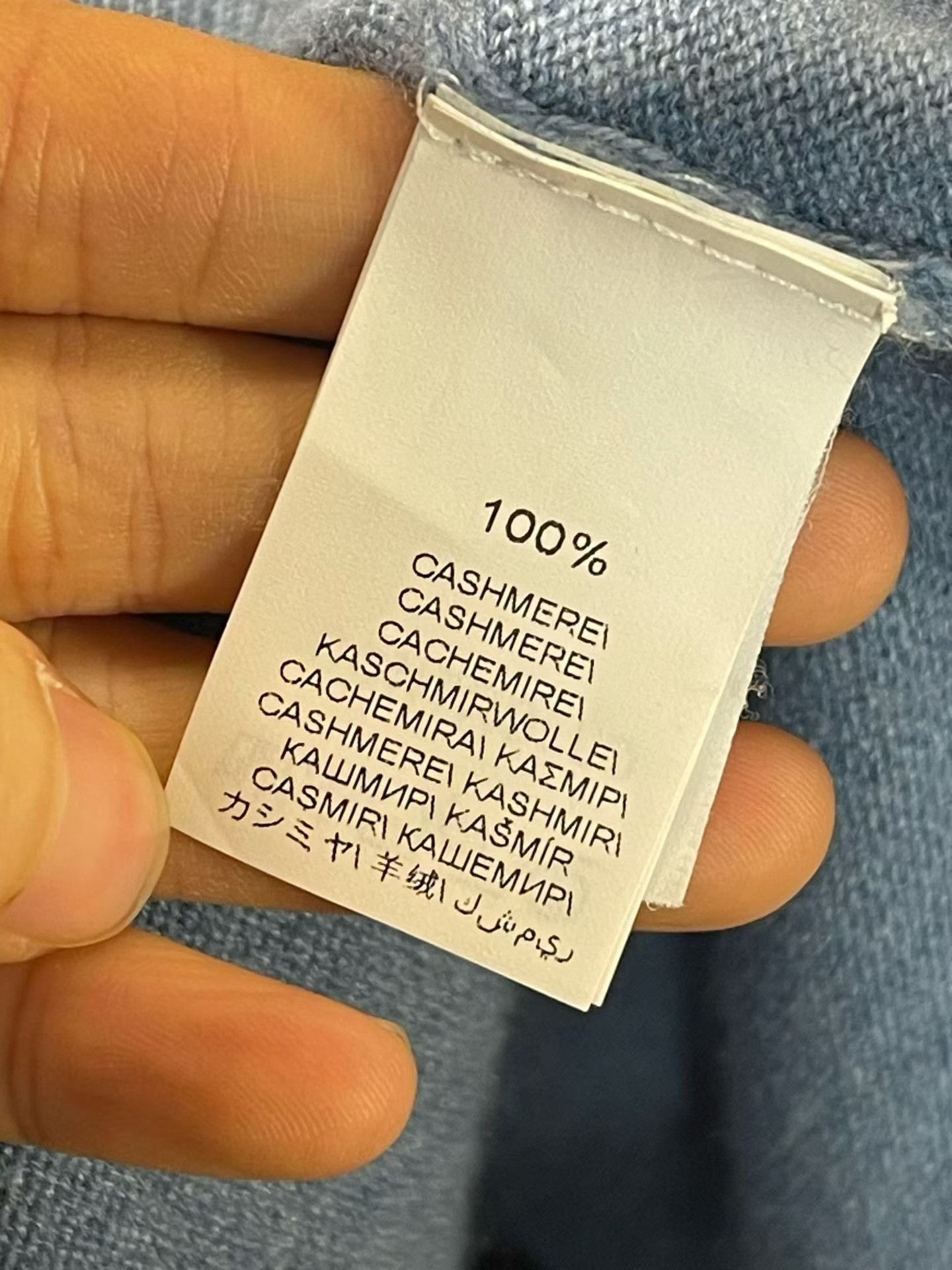 Brunello Cucinelli Brunello Cucinelli Blue Cashmere Zip Cardigan Size US XL / EU 56 / 4 - 3 Thumbnail