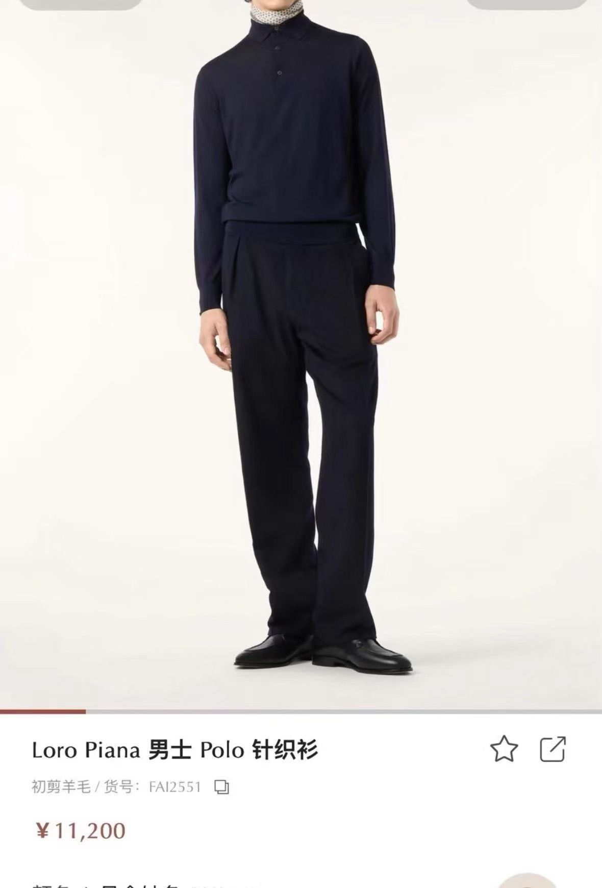Loro Piana Loro Piana Wool Long-Sleeve Polo Shirt Size US M / EU 48-50 / 2 - 6 Thumbnail