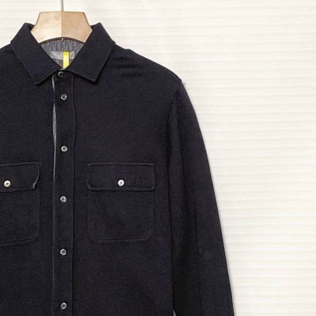 Dior DIOR Black Wool-Lined Logo Shirt Coat Size US XS / EU 42 / 0 - 3 Thumbnail