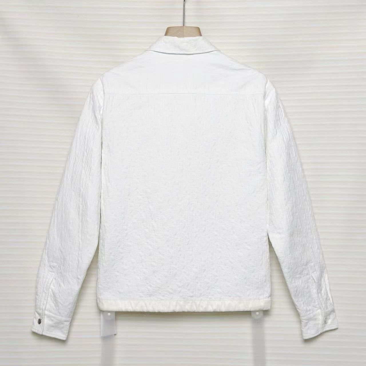 Sacai DIOR x Sacai White Long-Sleeve Shirt Jacket Size US S / EU 44-46 / 1 - 2 Thumbnail