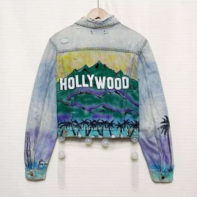 Amiri Amiri Hollywood Distressed Denim Jacket Size US XS / EU 42 / 0 - 2 Thumbnail