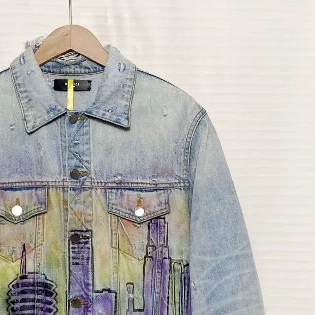 Amiri Amiri Hollywood Distressed Denim Jacket Size US XS / EU 42 / 0 - 3 Thumbnail