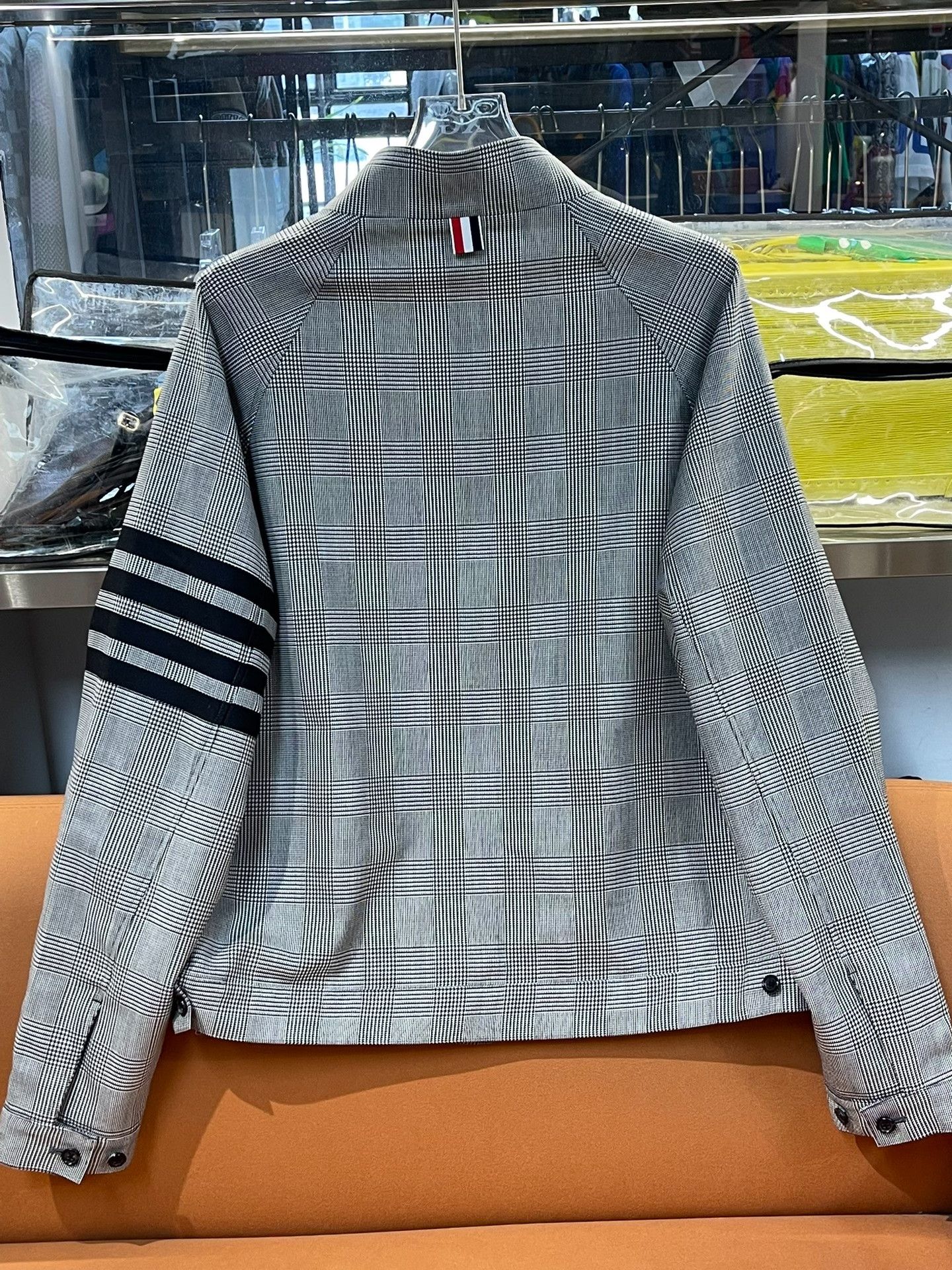 Thom Browne TB Wool Knit Houndstooth Jacket Size US M / EU 48-50 / 2 - 2 Thumbnail
