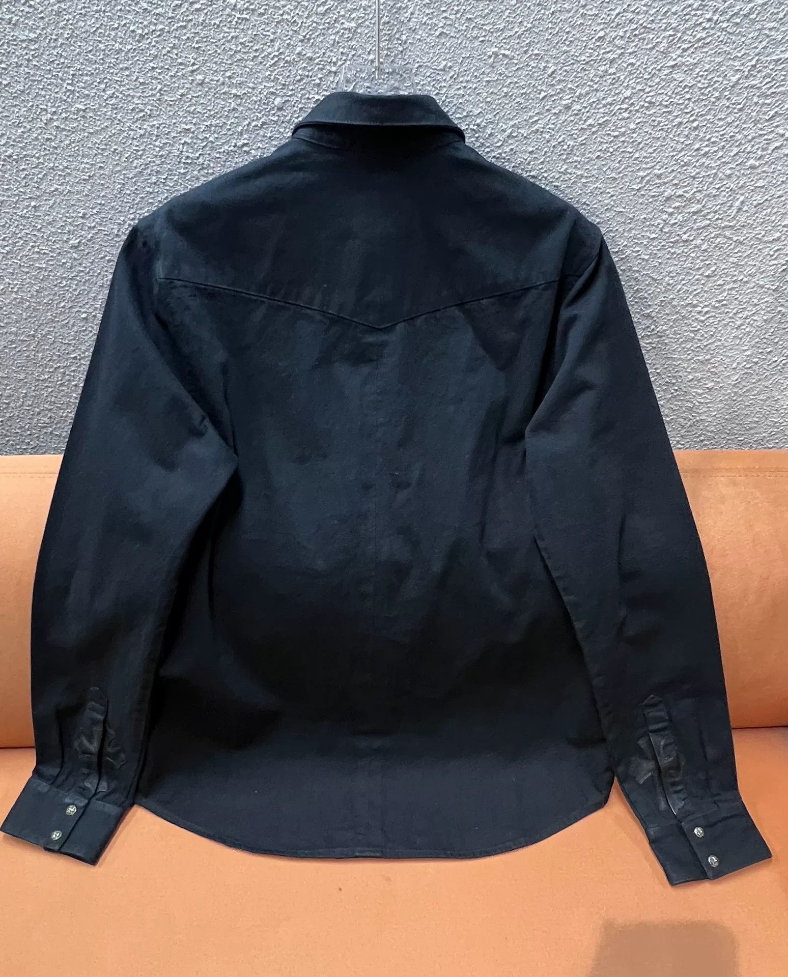 Chrome Hearts Chrome Hearts Denim Cross Leather Patch Shirt Size US XL / EU 56 / 4 - 2 Thumbnail