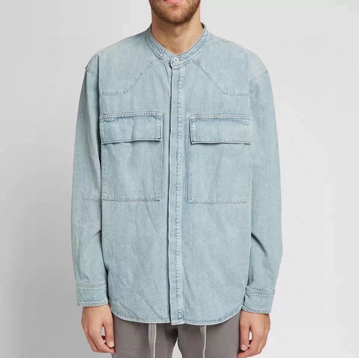 Fear of God Fear of God Vintage Denim Shirt Size US S / EU 44-46 / 1 - 7 Thumbnail