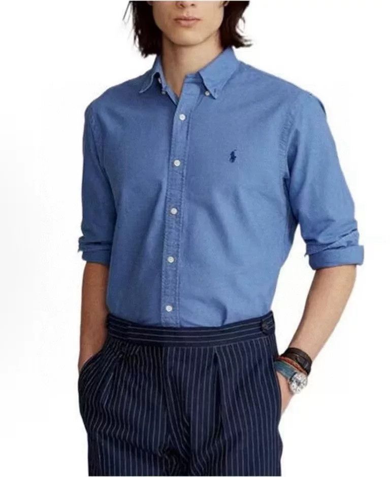 Polo Ralph Lauren Polo Ralph Lauren Men's Solid Pony Embroidery Long-Sleeve Shirt Size US M / EU 48-50 / 2 - 8 Thumbnail