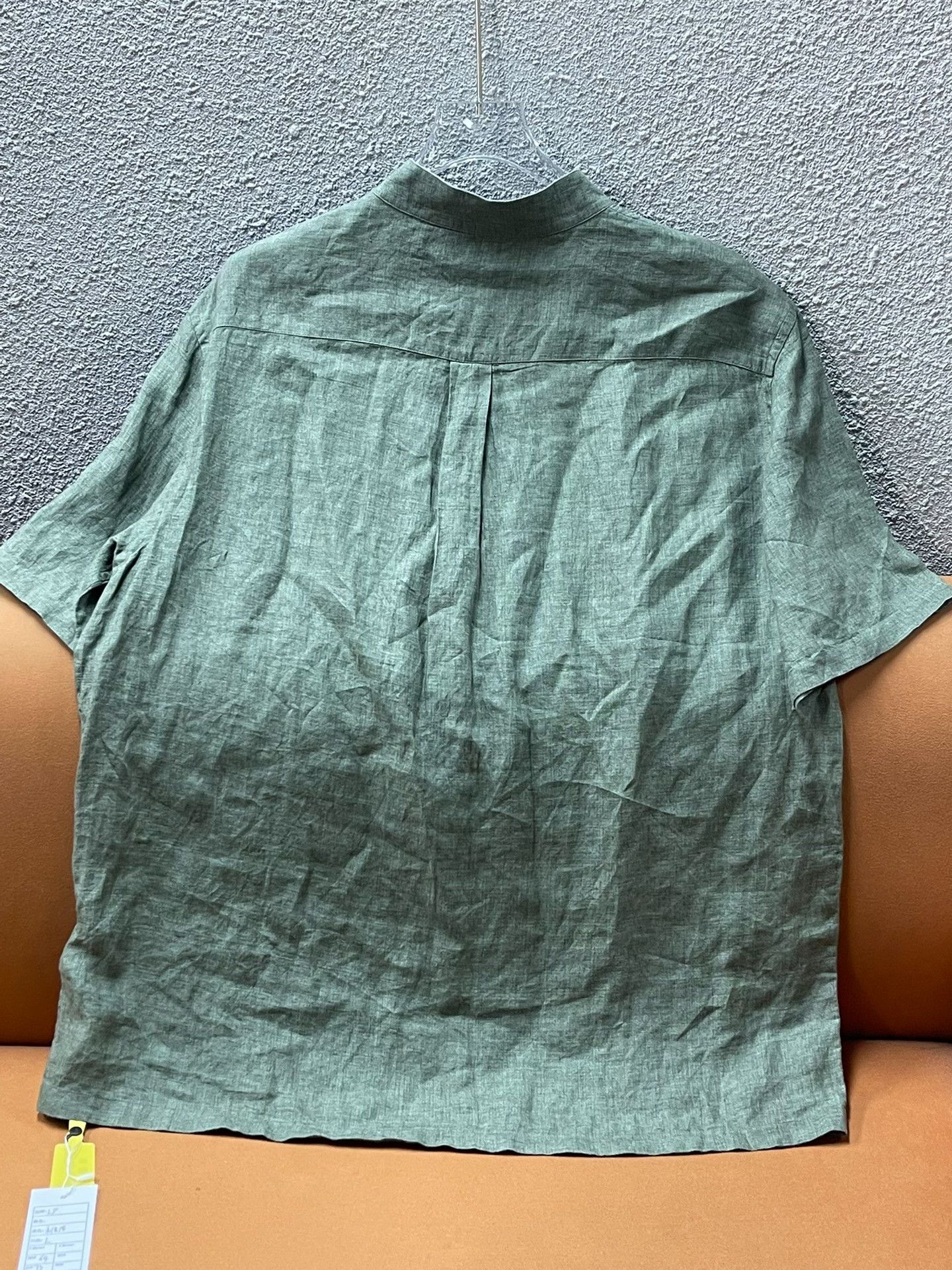 Loro Piana Loropiana Linen Stand Collar Shirt Green Size US L / EU 52-54 / 3 - 2 Thumbnail