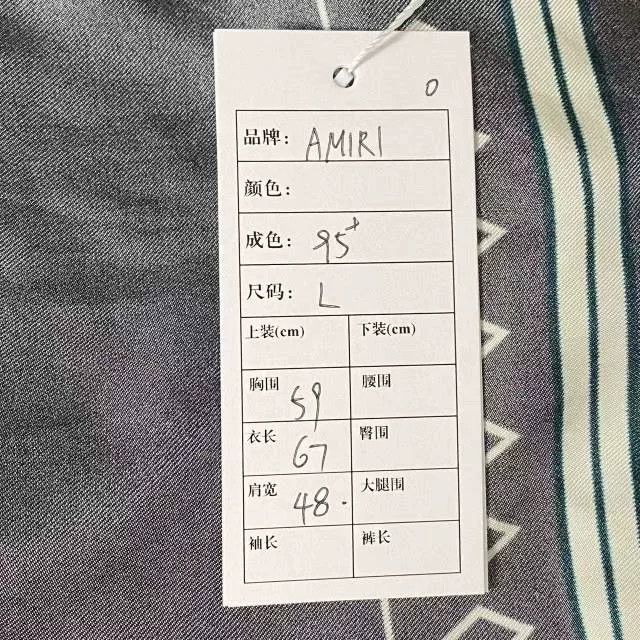 Amiri AMIRI Men's Cuban Collar Short-Sleeve Shirt Size US L / EU 52-54 / 3 - 6 Thumbnail