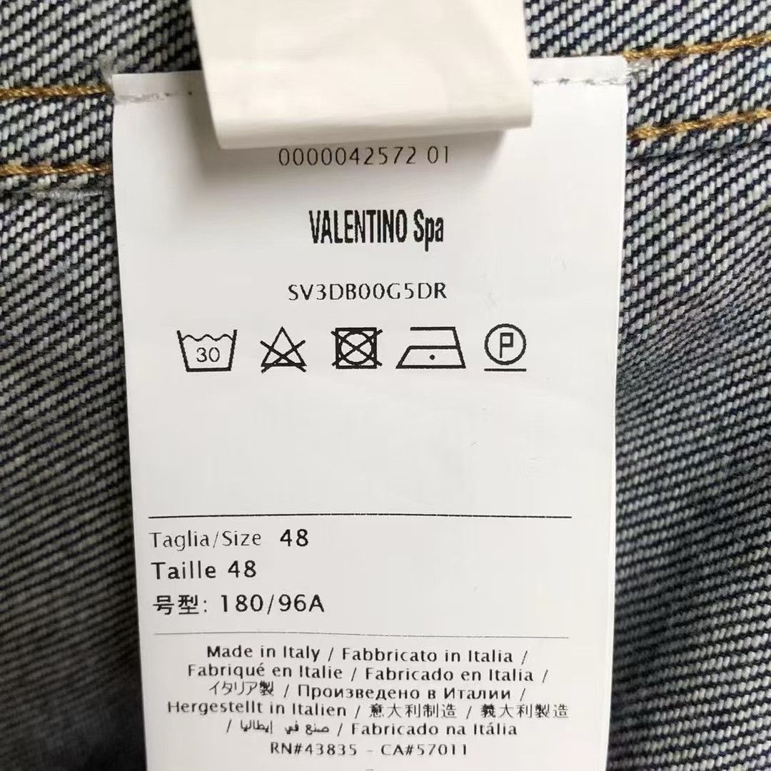 Valentino Valentino Big Logo Denim Shirt Jacket Size US M / EU 48-50 / 2 - 4 Thumbnail