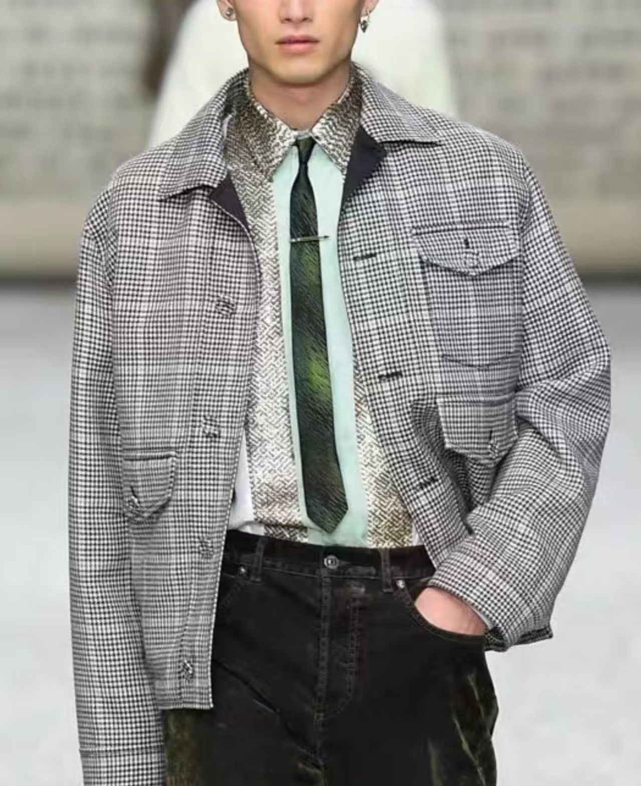 Dior Dior Houndstooth Men's Jacket Size US S / EU 44-46 / 1 - 6 Thumbnail