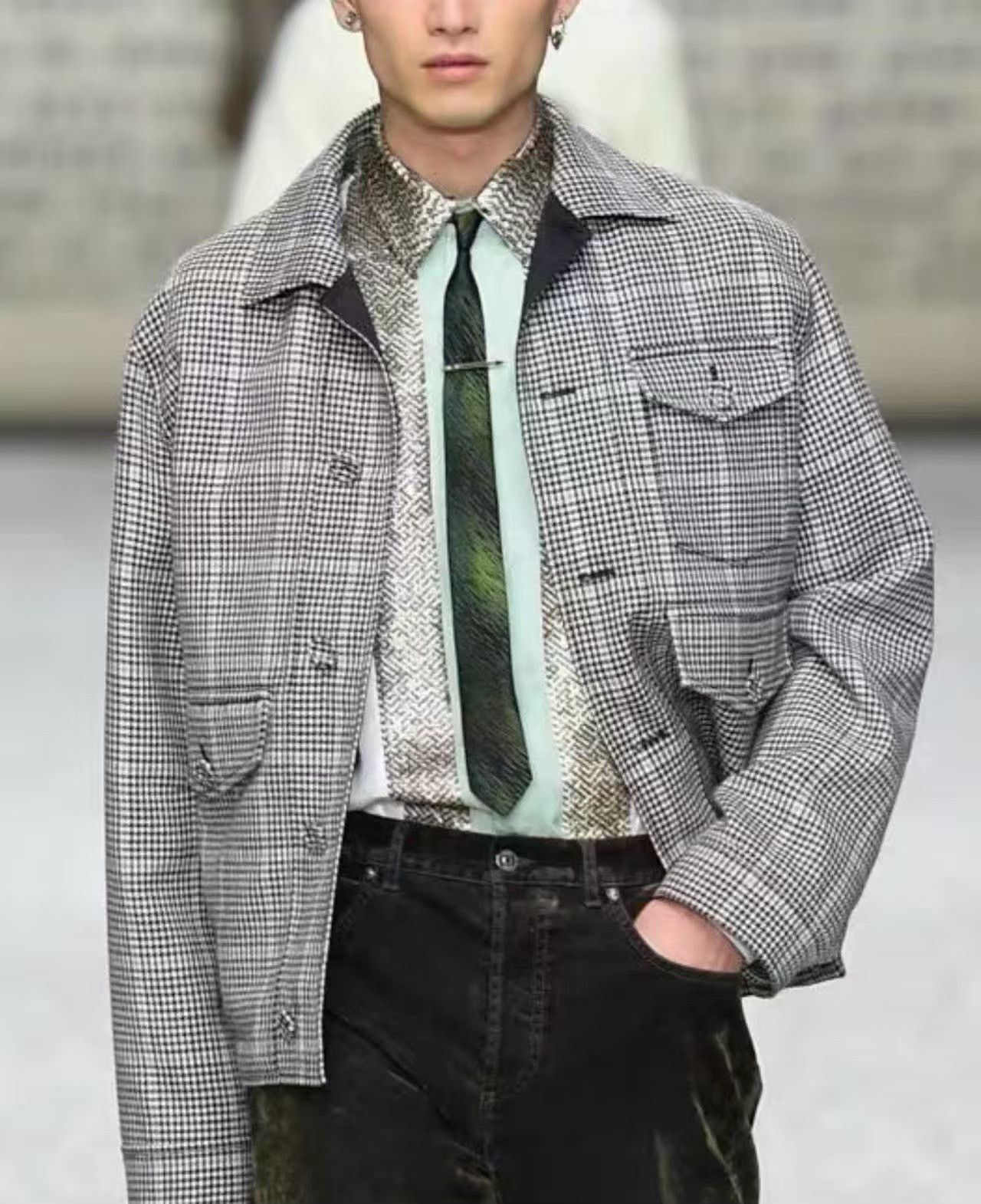 Dior Dior Houndstooth Men's Jacket Size US S / EU 44-46 / 1 - 7 Thumbnail