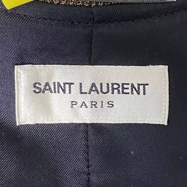 Saint Laurent Paris Saint Laurent Black Gold Silk Jacket Size US L / EU 52-54 / 3 - 4 Thumbnail