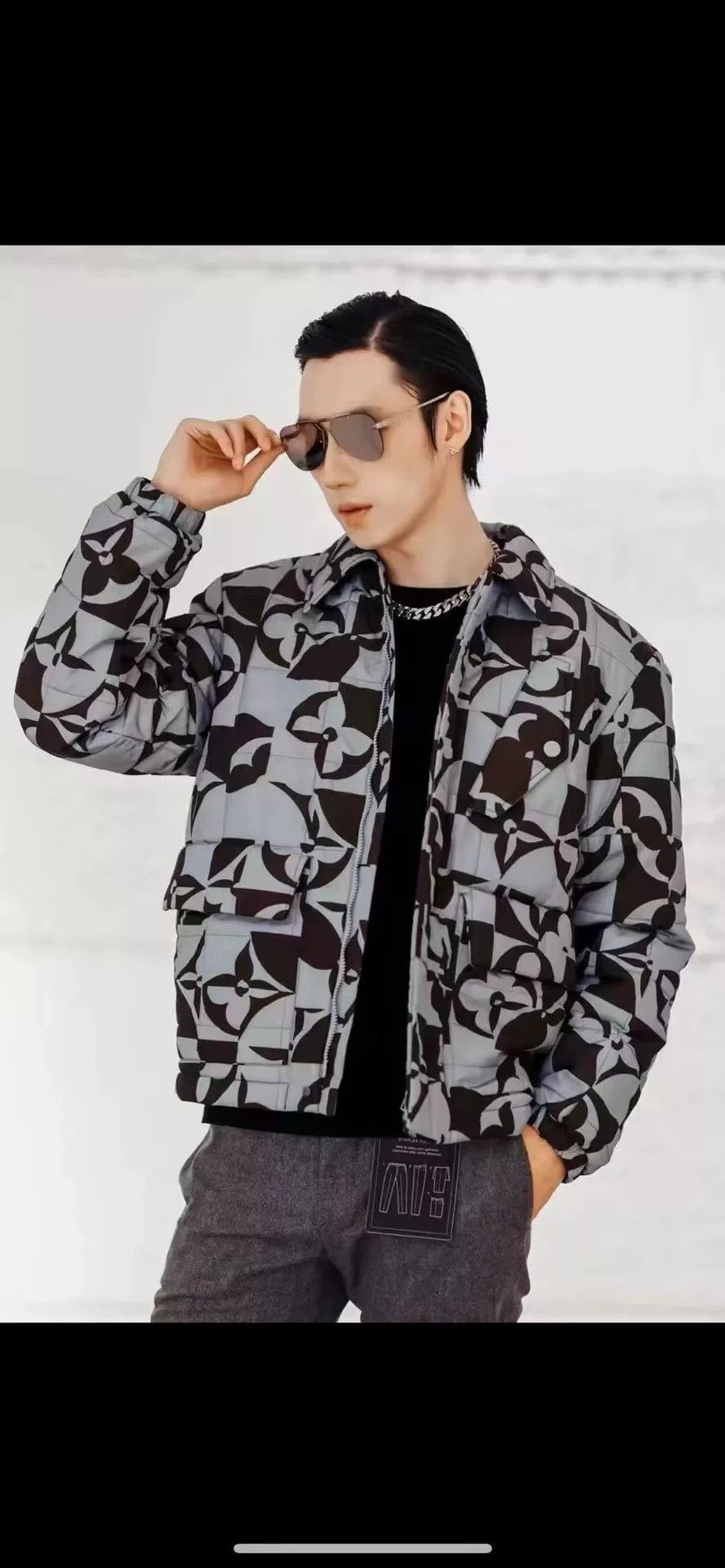 Louis Vuitton Louis Vuitton LV Geometric Print Men's Jacket Size US S / EU 44-46 / 1 - 5 Thumbnail