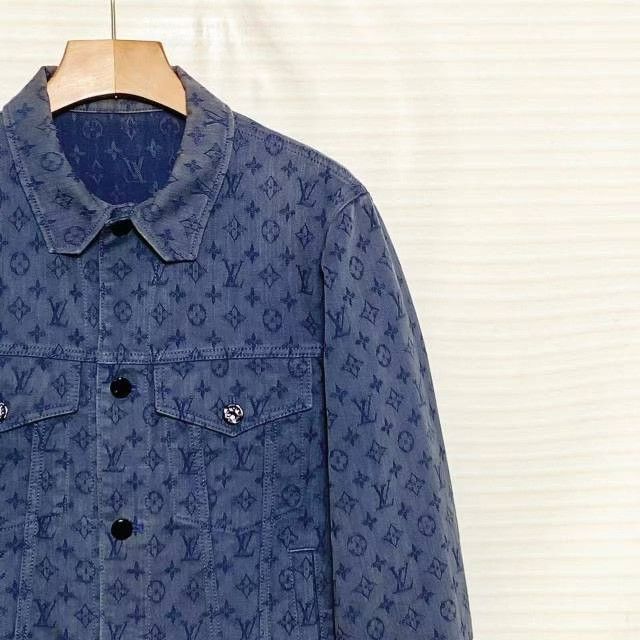 Louis Vuitton LV Denim Jacket Monogram Print Size US M / EU 48-50 / 2 - 3 Thumbnail