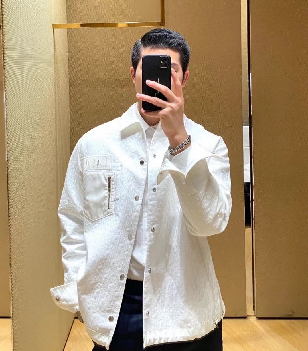 Sacai DIOR x Sacai Collab Embroidered Shirt Jacket Size US S / EU 44-46 / 1 - 7 Thumbnail