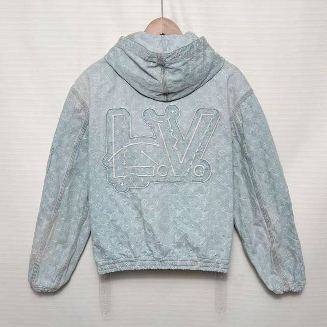 Louis Vuitton Louis Vuitton x NBA Denim Hooded Jacket Size US M / EU 48-50 / 2 - 2 Thumbnail