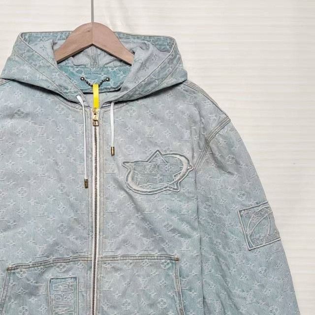 Louis Vuitton Louis Vuitton x NBA Denim Hooded Jacket Size US M / EU 48-50 / 2 - 3 Thumbnail