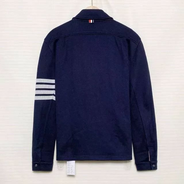Thom Browne THOM BROWNE Four-Stripe Shirt Jacket Size US XL / EU 56 / 4 - 2 Thumbnail