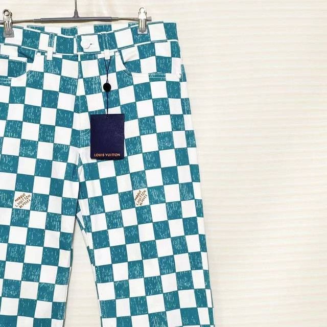Louis Vuitton Louis Vuitton Checker Denim Straight Pants Size US 30 / EU 46 - 3 Thumbnail