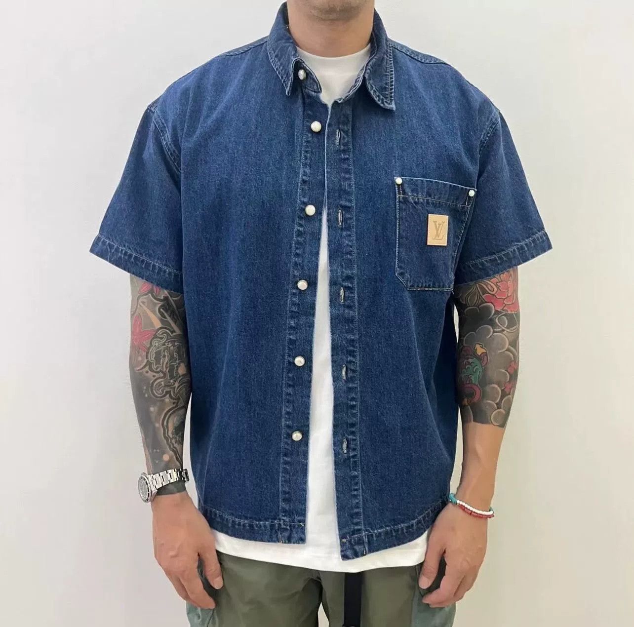 Louis Vuitton Louis Vuitton SS25 Denim Logo Shirt Size US XS / EU 42 / 0 - 9 Thumbnail