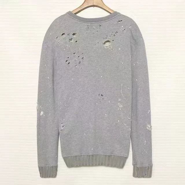 Amiri AMIRI Distressed Letter Logo Crewneck Sweatshirt Men's Size US L / EU 52-54 / 3 - 2 Thumbnail