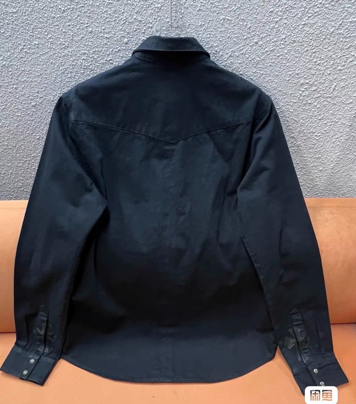 Chrome Hearts Chrome Hearts Denim Cross Leather Patchwork Shirt Size US XL / EU 56 / 4 - 2 Thumbnail