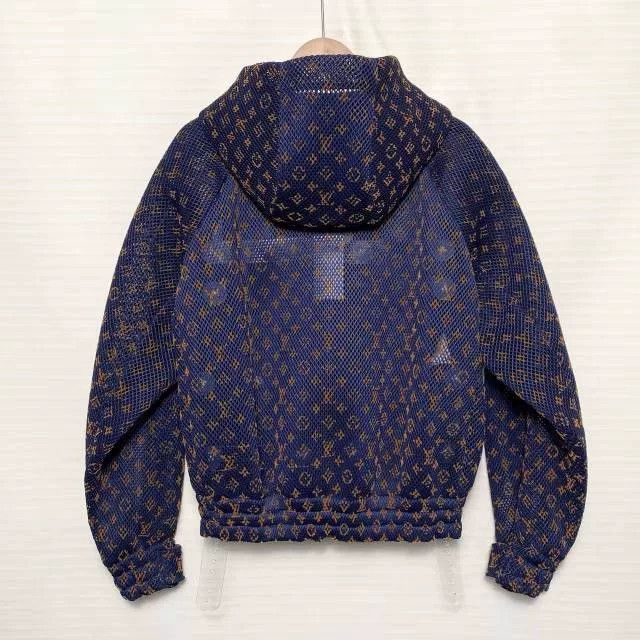 Louis Vuitton Louis Vuitton Gradient Mesh Logo Waist-Cinched Jacket Size US M / EU 48-50 / 2 - 2 Thumbnail