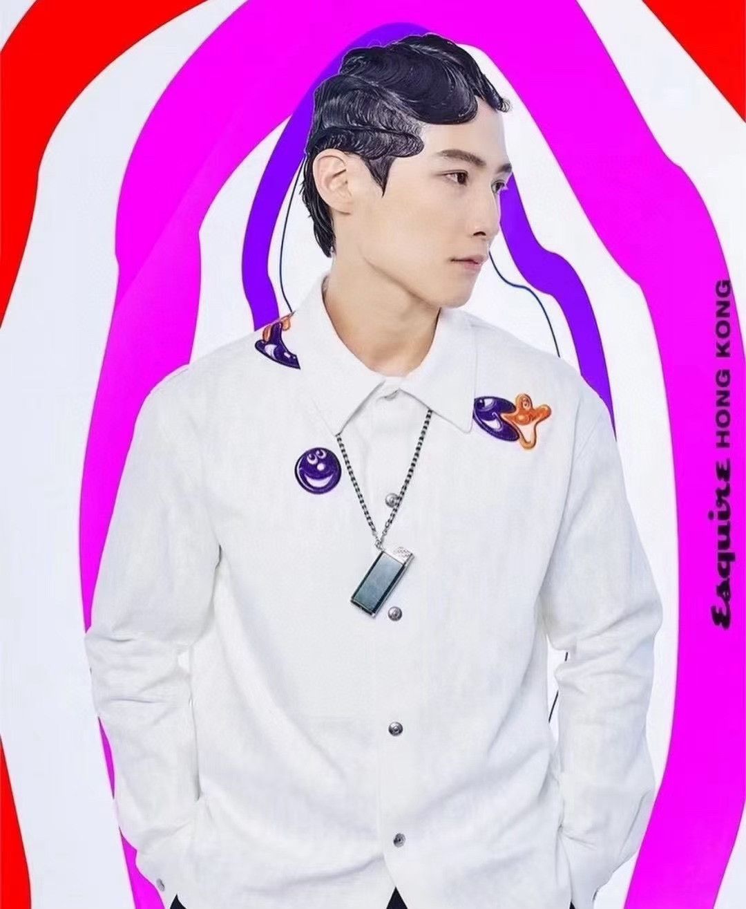 Dior DIOR x KENNY SCHARF Men's Solid Shirt Jacket Size US S / EU 44-46 / 1 - 8 Thumbnail