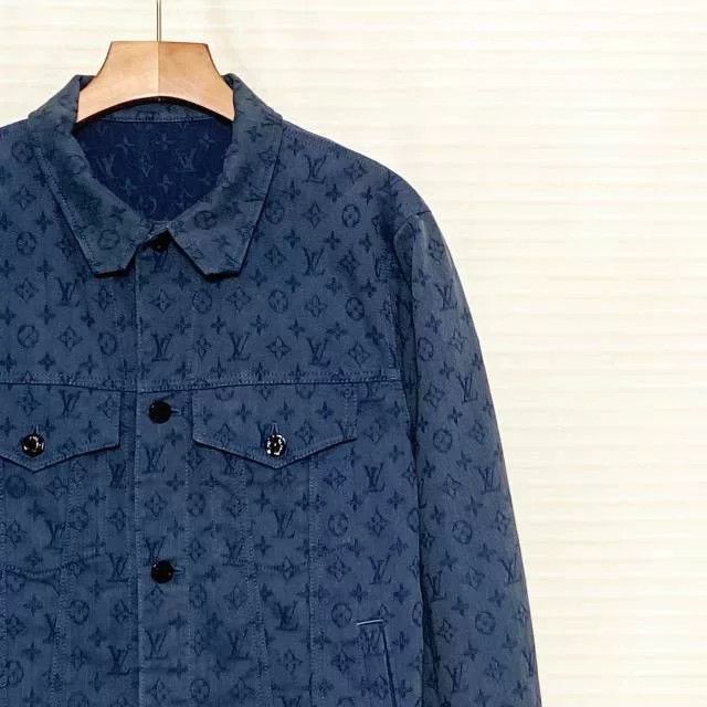 Louis Vuitton Louis Vuitton Logo Print Denim Jacket Men's Size US L / EU 52-54 / 3 - 3 Thumbnail