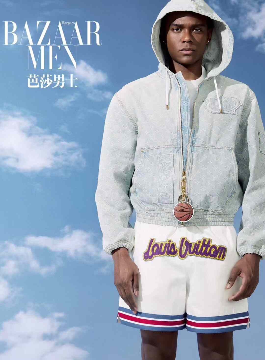 Louis Vuitton Louis Vuitton x NBA Hooded Denim Jacket Size XL / US 12-14 / IT 48-50 - 9 Thumbnail