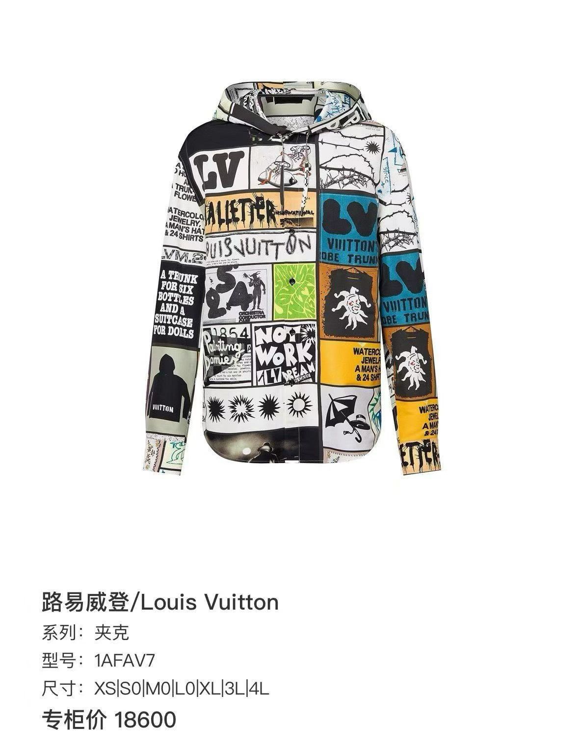 Louis Vuitton Louis Vuitton Men's Cartoon Print Hooded Shirt Size US M / EU 48-50 / 2 - 9 Thumbnail
