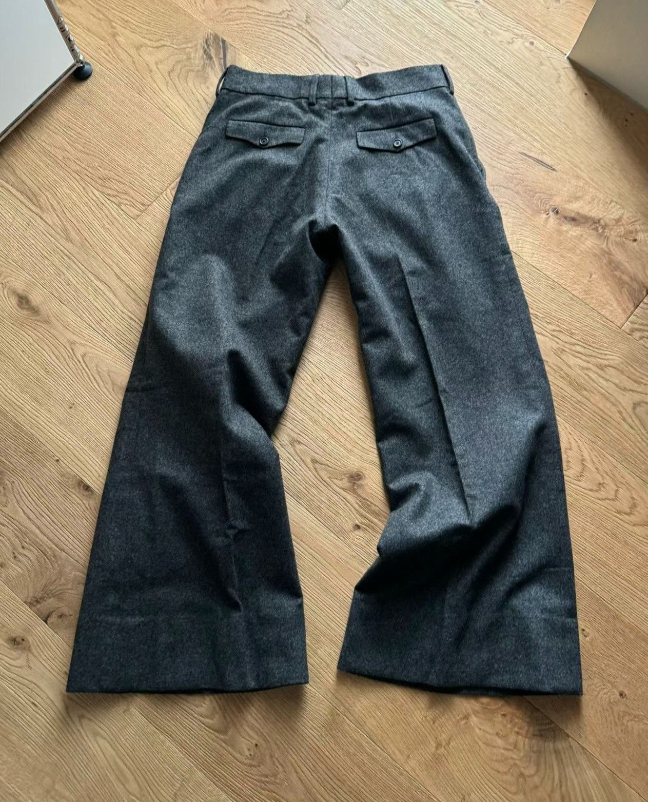 Dior Dior Gray Wool Blend Flared Pants Size US 32 / EU 48 - 2 Thumbnail