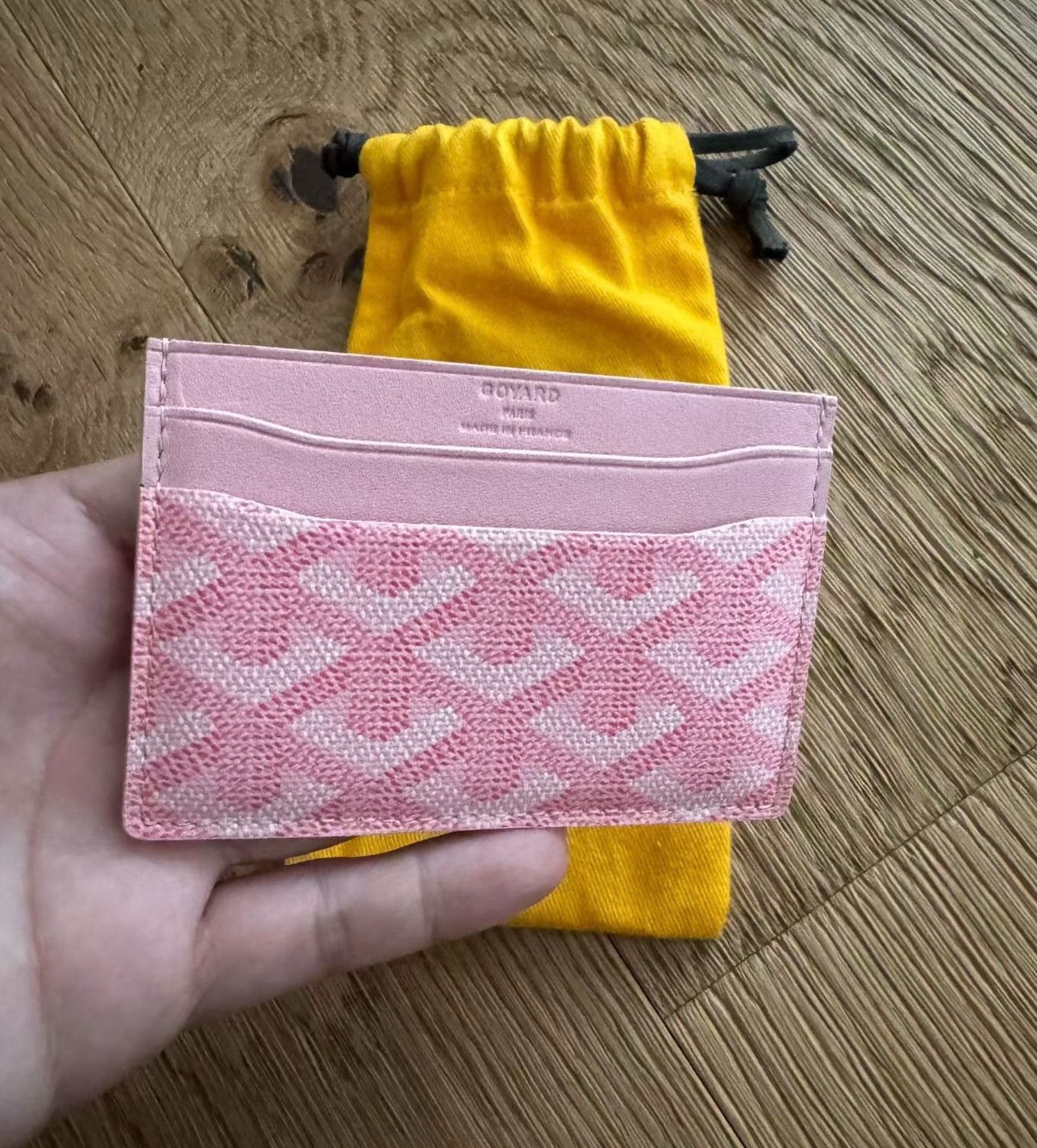 Goyard Goyard Cherry Blossom Pink Monogram Card Holder Size ONE SIZE - 3 Thumbnail