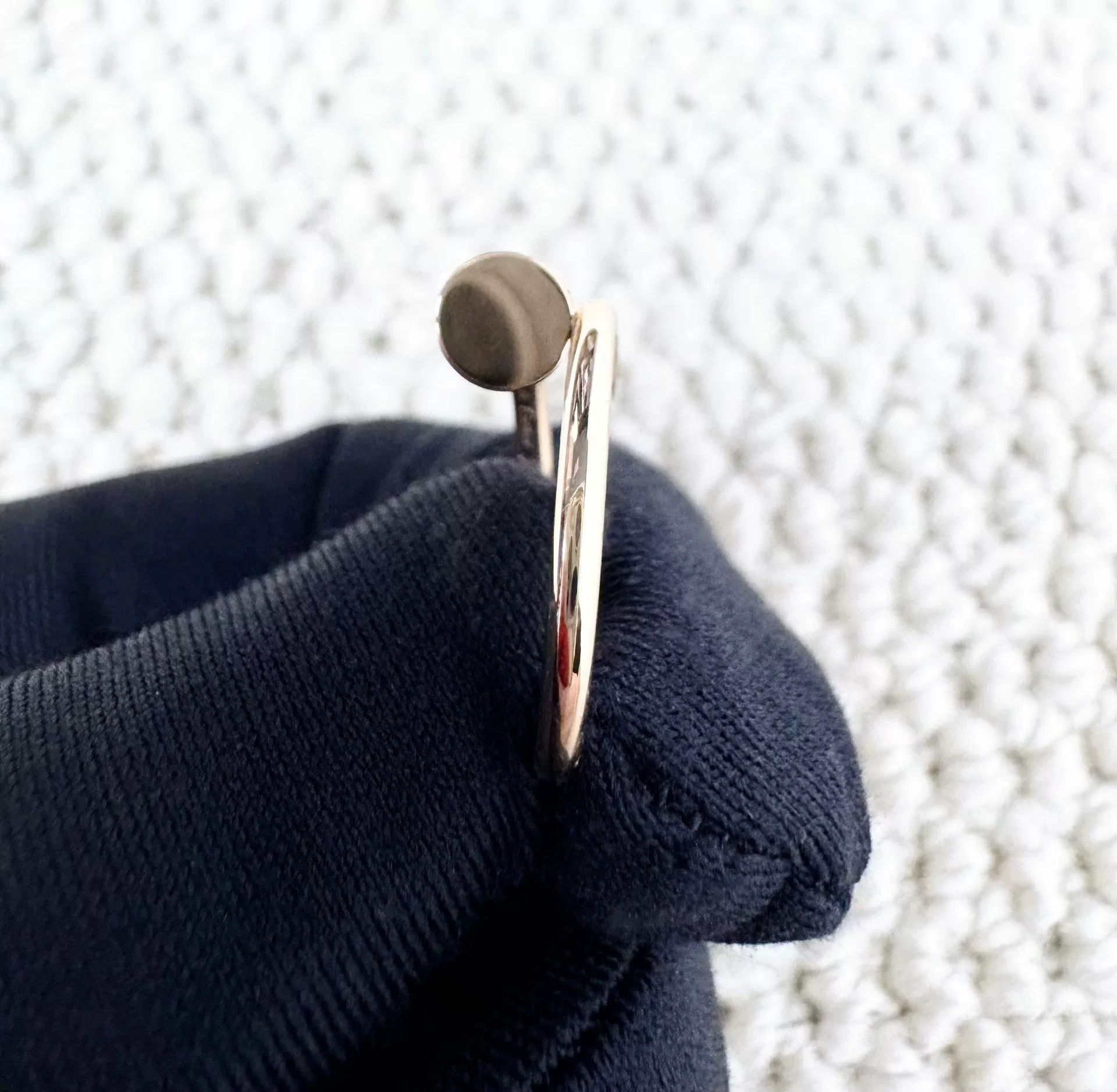 Cartier Cartier Rose Gold Diamond Nail Ring Size ONE SIZE - 4 Thumbnail