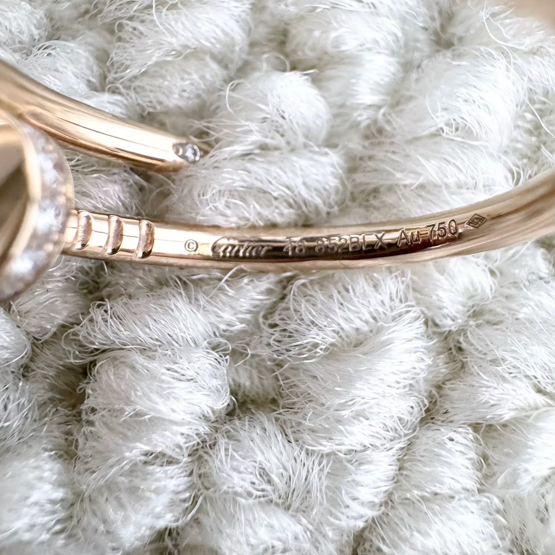 Cartier Cartier Rose Gold Diamond Nail Ring Size ONE SIZE - 5 Thumbnail
