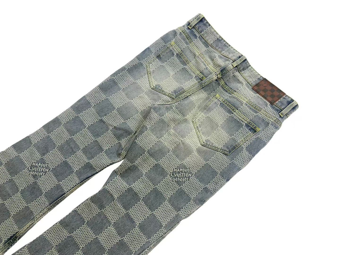 Louis Vuitton Louis Vuitton Pharrell Checkerboard Flared Jeans Size US 32 / EU 48 - 5 Thumbnail