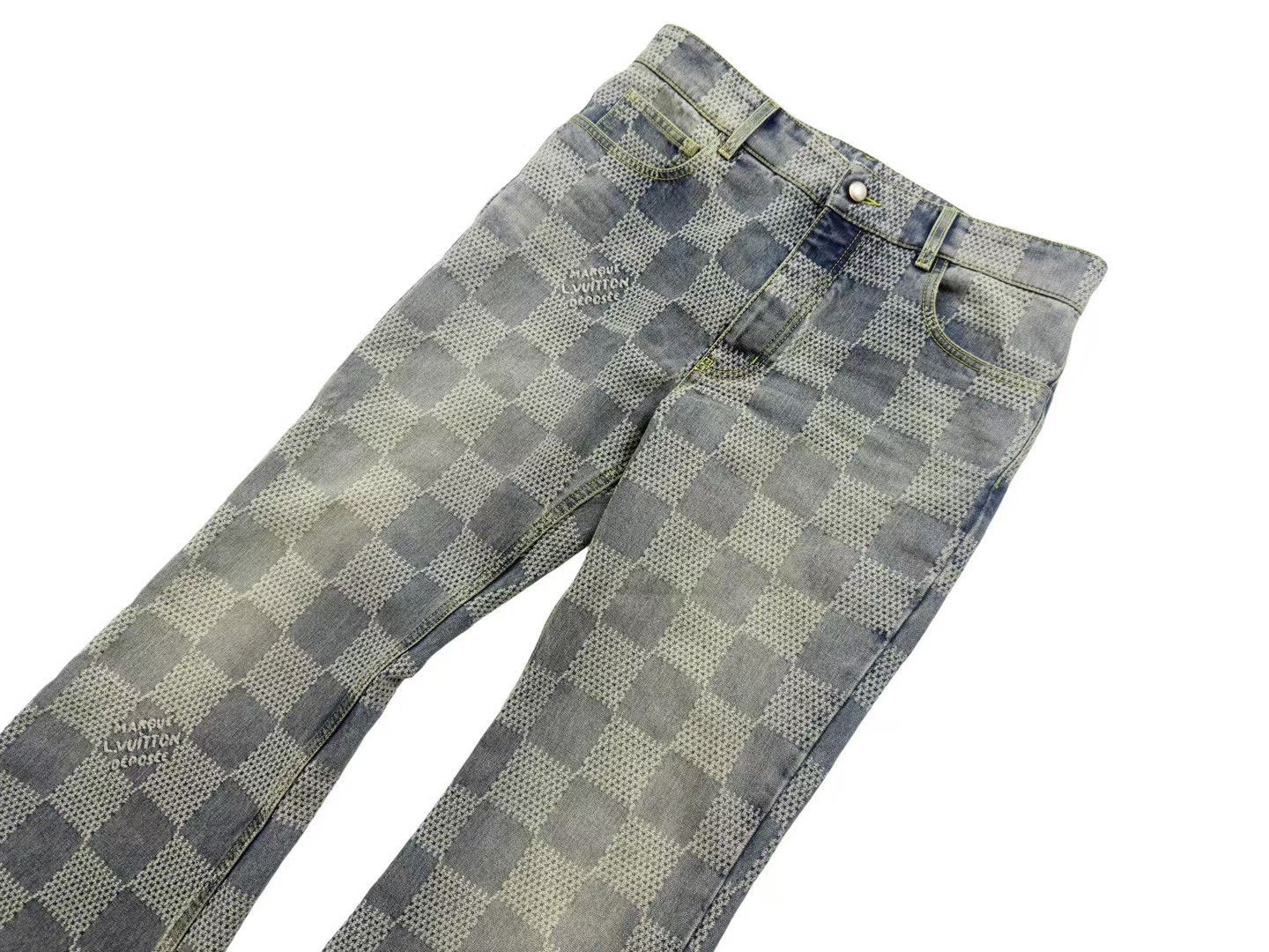 Louis Vuitton Louis Vuitton Pharrell Checkerboard Flared Jeans Size US 32 / EU 48 - 2 Thumbnail