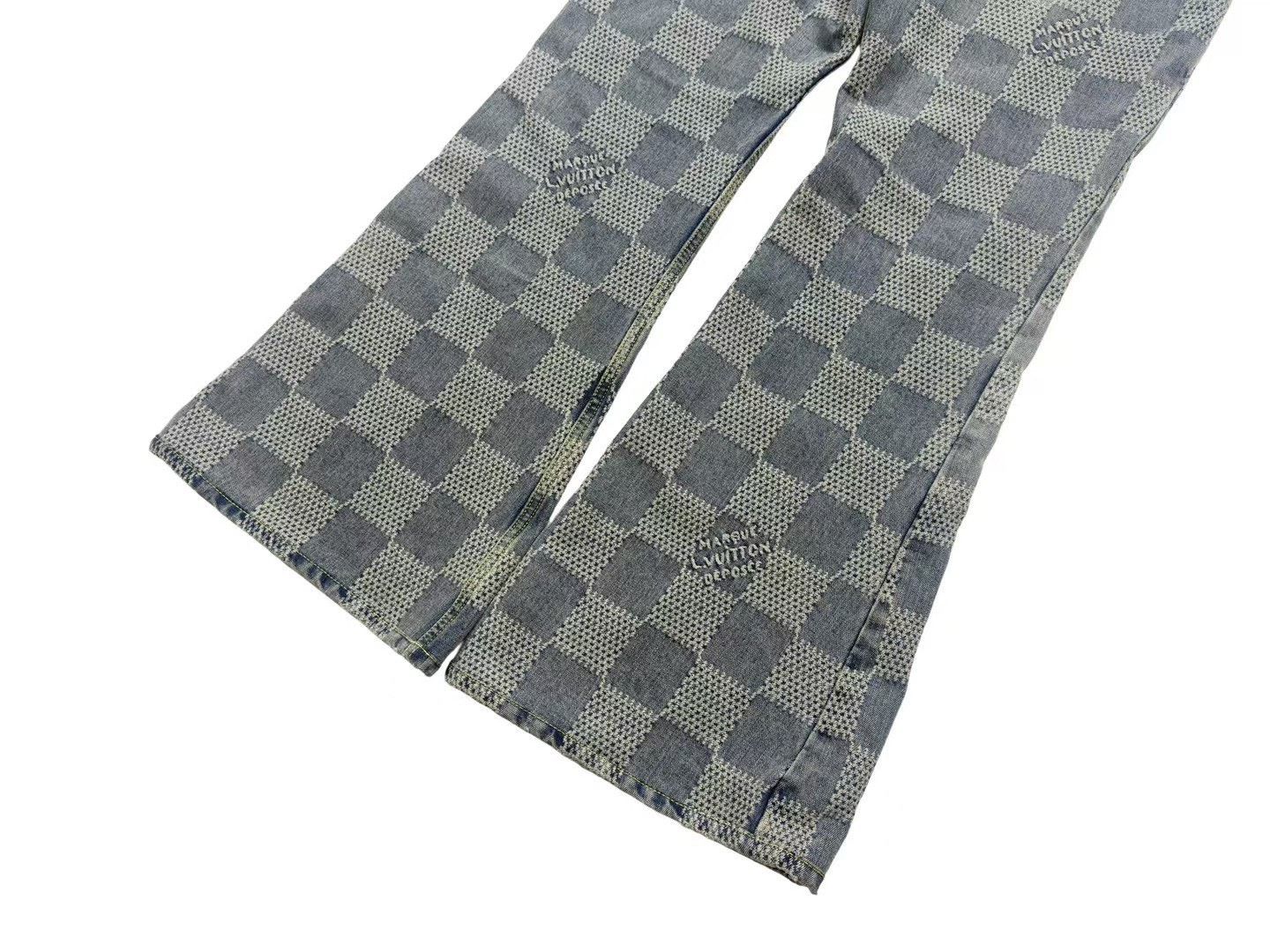 Louis Vuitton Louis Vuitton Pharrell Checkerboard Flared Jeans Size US 32 / EU 48 - 6 Thumbnail