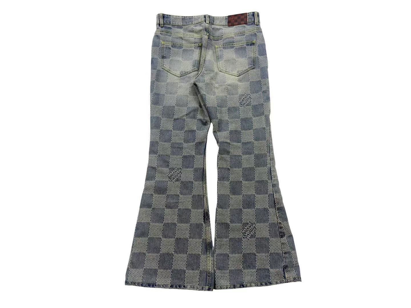 Louis Vuitton Louis Vuitton Pharrell Checkerboard Flared Jeans Size US 32 / EU 48 - 4 Thumbnail