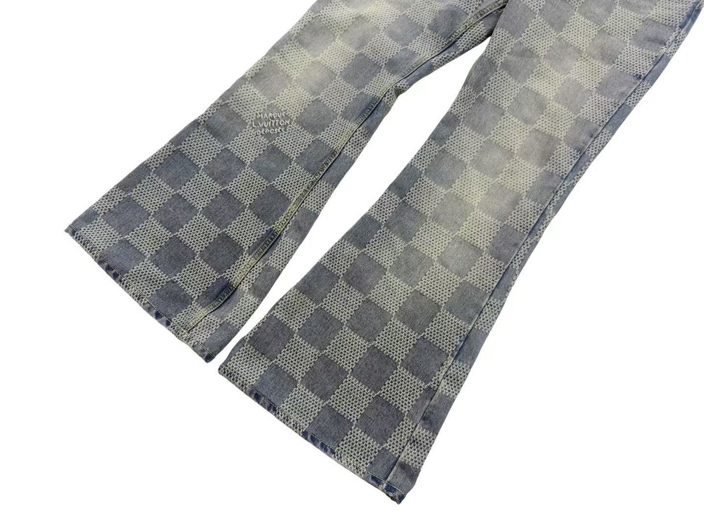Louis Vuitton Louis Vuitton Pharrell Checkerboard Flared Jeans Size US 32 / EU 48 - 3 Thumbnail