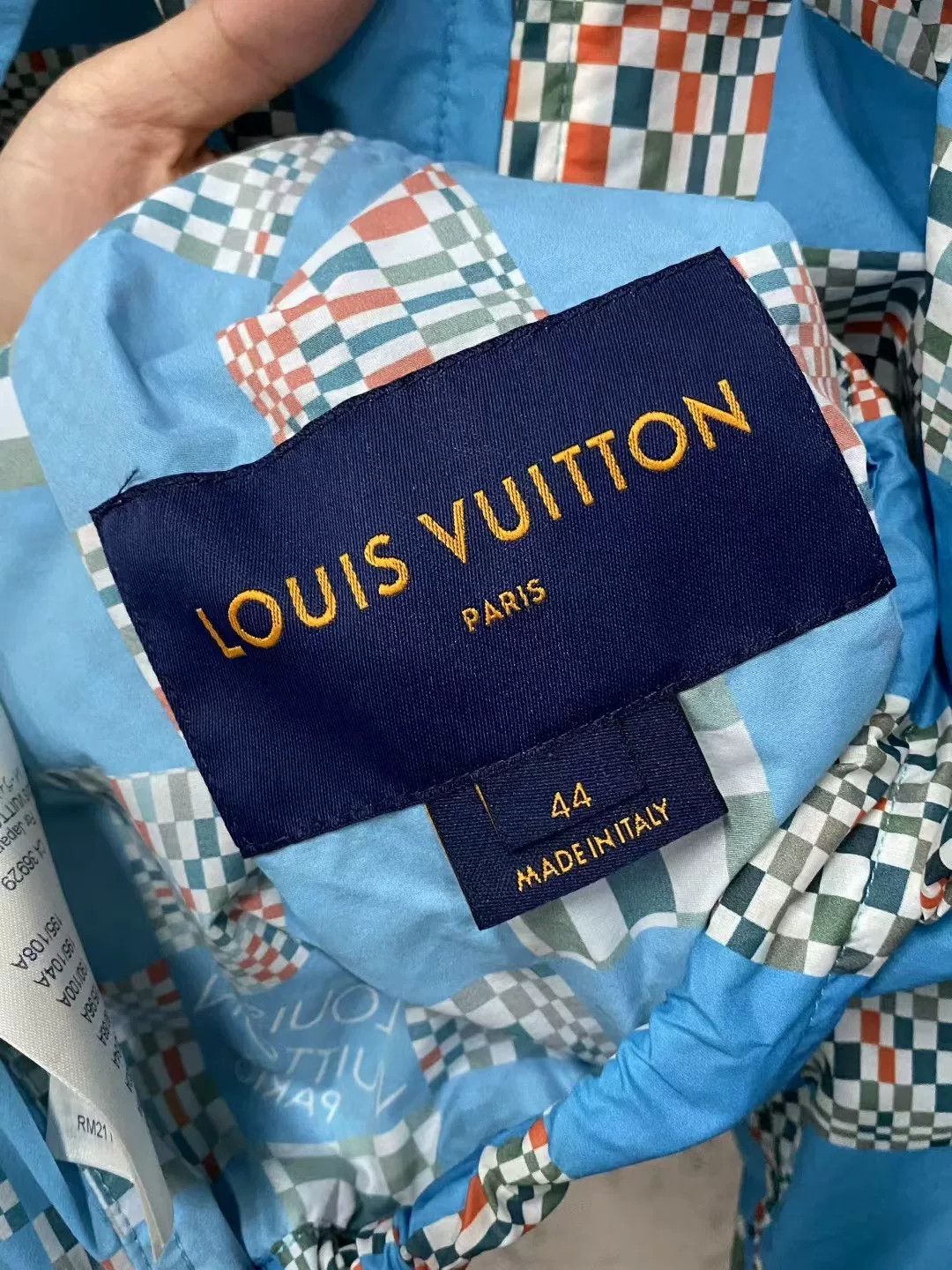 Louis Vuitton Louis Vuitton Blue Damier Logo Jacket Size US S / EU 44-46 / 1 - 6 Thumbnail