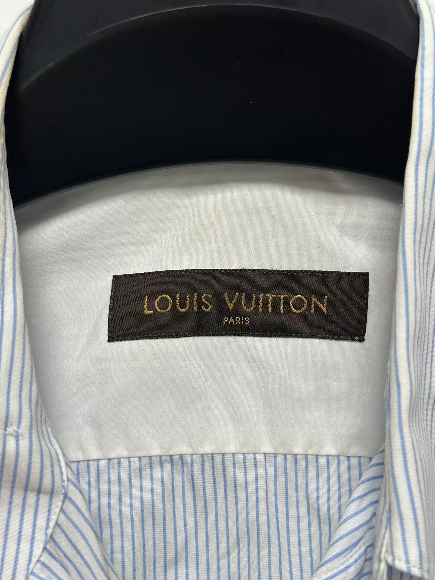 Louis Vuitton Louis Vuitton Blue White Stripe Long-Sleeve Shirt Size US M / EU 48-50 / 2 - 3 Thumbnail