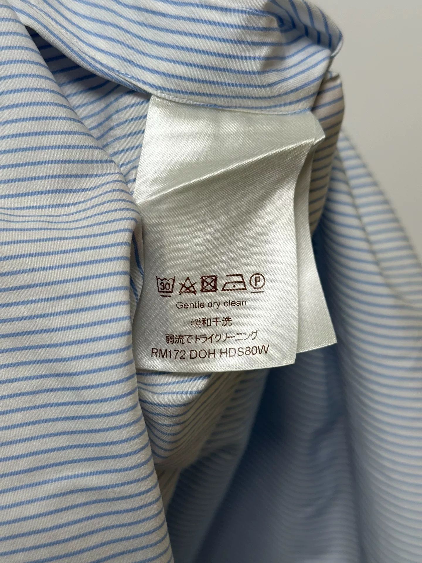 Louis Vuitton Louis Vuitton Blue White Stripe Long-Sleeve Shirt Size US M / EU 48-50 / 2 - 6 Thumbnail