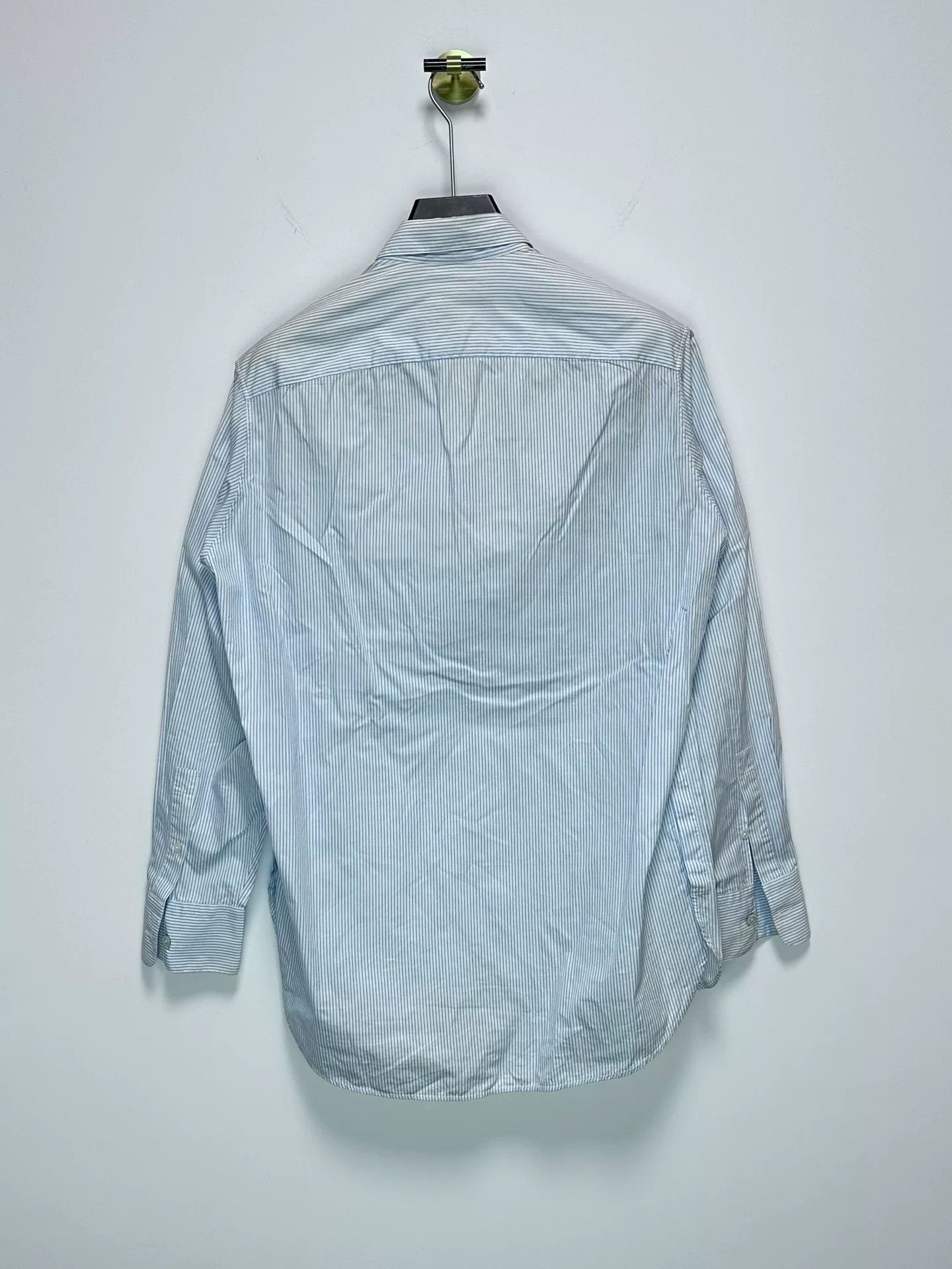 Louis Vuitton Louis Vuitton Blue White Stripe Long-Sleeve Shirt Size US M / EU 48-50 / 2 - 2 Thumbnail